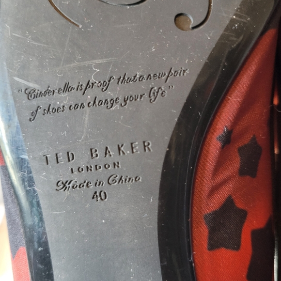 Ted Baker Star Leopard Ballerina Flats, VGUC, Size 40 - Picture 11 of 11